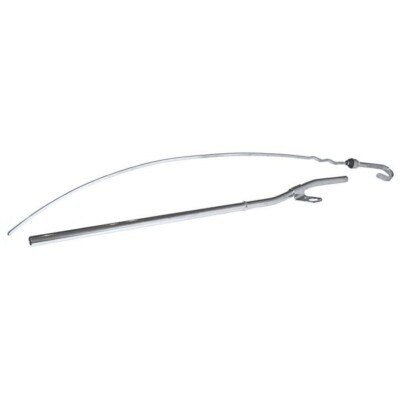 Chrome Steel Ford  351C Cleveland V8 Oil Dipstick and Tube Set Chrome 20.5'' Long