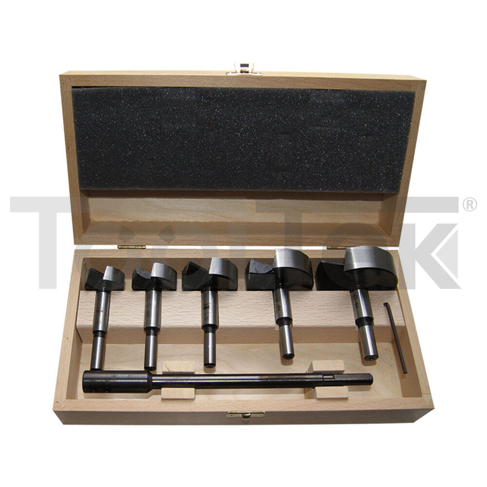 SET PUNTE FRESE FORSTNER LEGNO 5pz 35-40-50-60-68mm STELLA BIANCA