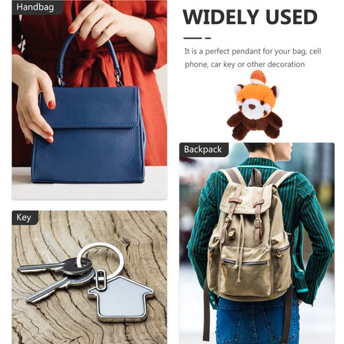 Plush Raccoon Pendant Plush Doll Hanging Ornament Keychain Ornament Bag Pendant - Picture 11 of 12