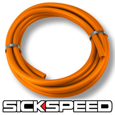 #ad 3 METERS ORANGE SILICONE HOSE FOR HIGH TEMP VACUUM ENGINE BAY DRESS UP 4MM P3 $14.88