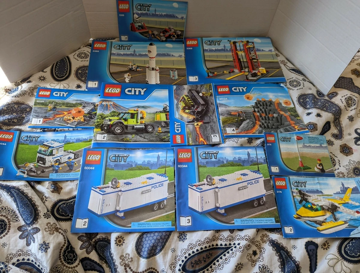 Lot Of 22 Lego City Instruction MANUALS ONLY 3368 60130 6007 etc