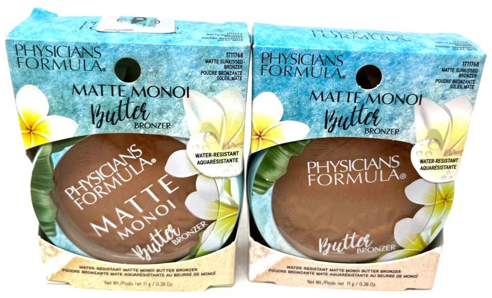 (2) Physicians Formula Matte Monoi Butter Bronzer NIP 1711768 - Matte Sunkissed - Image 2 of 3