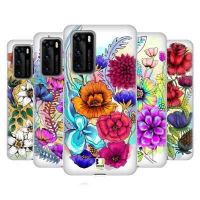 HEAD CASE DESIGNS WATERCOLOURED FLOWERS SOFT GEL CASE FOR HUAWEI PHONES 4