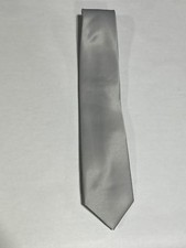 Mens St Patrick Silver Tie With Matching Pocket Square NEW