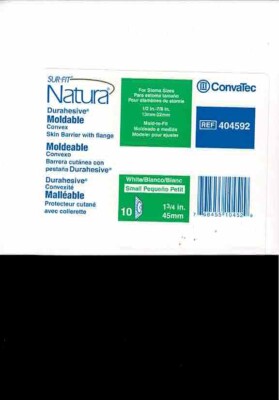  10 Convatec  Natura Durahesive Convex #404592  and 10 pouches COMBO DEAL