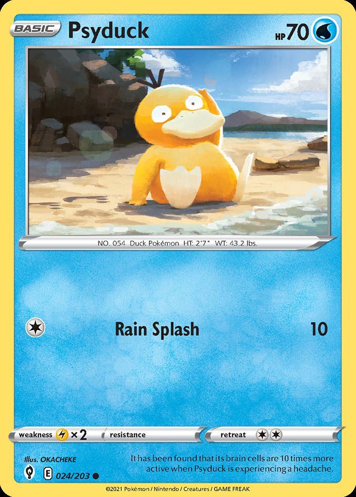 Pokemon Psyduck (24/236) Evolving Skies LP
