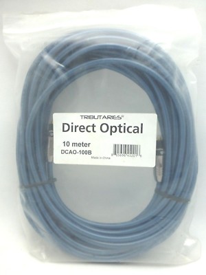 Tributaries Direct Optical Cable 10 meter Toslink 33' 