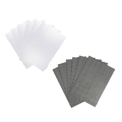 6er Pack Blanko Kunststoff Netz Canvas Tasche Herstellung für Stickerei Tasche Boden Häkeln