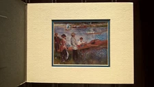 Pierre Auguste Renoir Oarsmen At Chatou French Fine Art Print Christmas Card