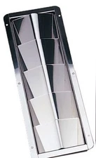 Marine Boat Stainless Steel Ventilator Rectangular  Cover 5 Louver Plate 12"X4"