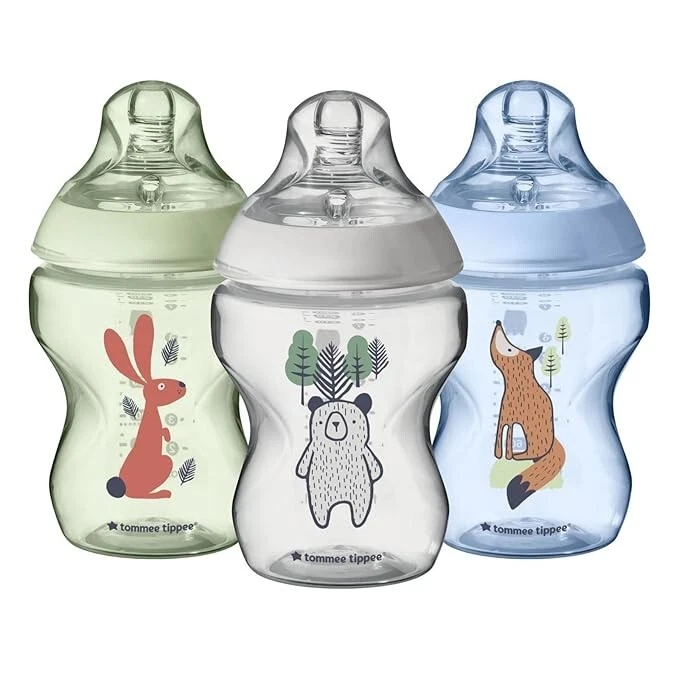 Tommee Tippee Closer to Nature Baby Bottles, Anti-Colic Valve (9oz, 3 Count)