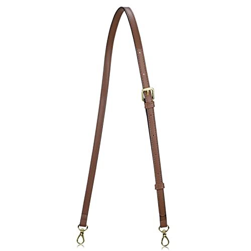 Allzedream Leather Purse Strap Replacement Crossbody Handbag Long Dark Brown