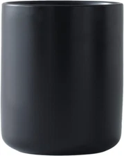 Black Kitchen Utensil Holder for Countertop, Matte Ceramic Utensils Crock for Ki