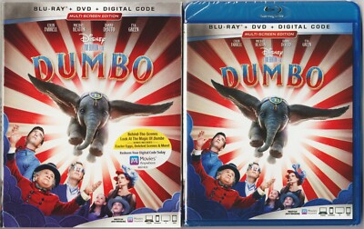 Disney's Dumbo (2019) Blu-ray DVD Digital Slipcover, **NEW