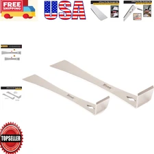 Versatile 2-Piece Stainless Steel Pry Bar Tool Set to Simplify Your Projects