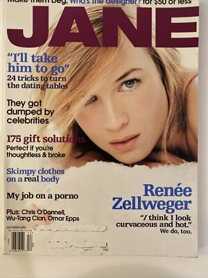 JANE Mag December 2000 Renee Zellweger  Chris O Donnel Omar Epps Wu-Tang Clan