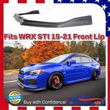 For 2015-2021 Subaru WRX STI Carbon Fiber Printed Front Bumper Body Lip Spoiler
