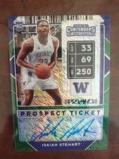 2020-21 Contenders Draft Isaiah Stewart RC Green Shimmer AUTO Prizm Rookie SSP