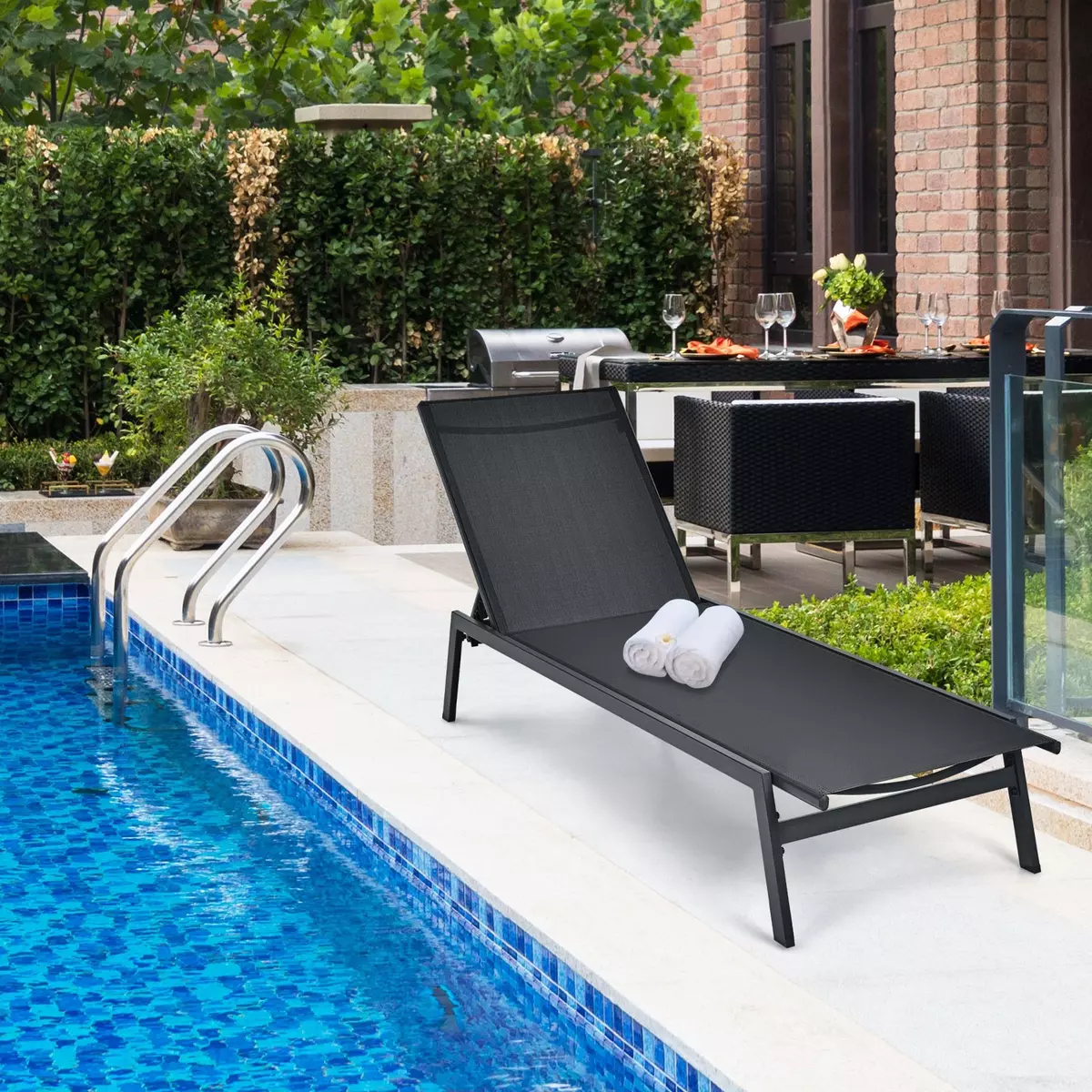 Outdoor reading online lounge chair
