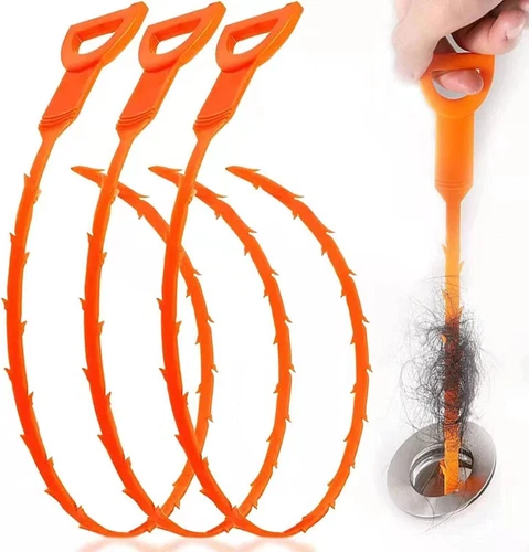4 Pack Hair Drain Cleaner Tool-20" Snake Drain Clog Remover Tool for Sink Tubes - Picture 2 of 20