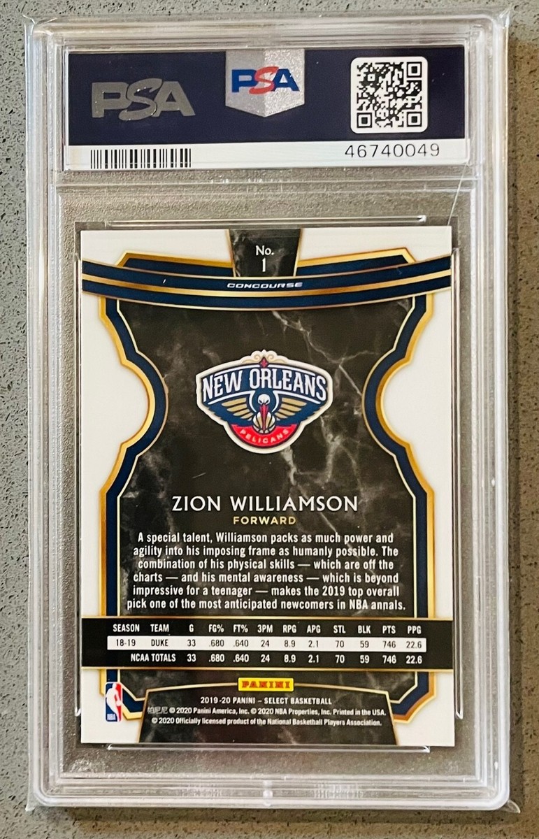 その他 Zion Williamson rc panini select psa10 2019-20 Panini Select Zion Williamson PSA 10 Gem Mint MT RC