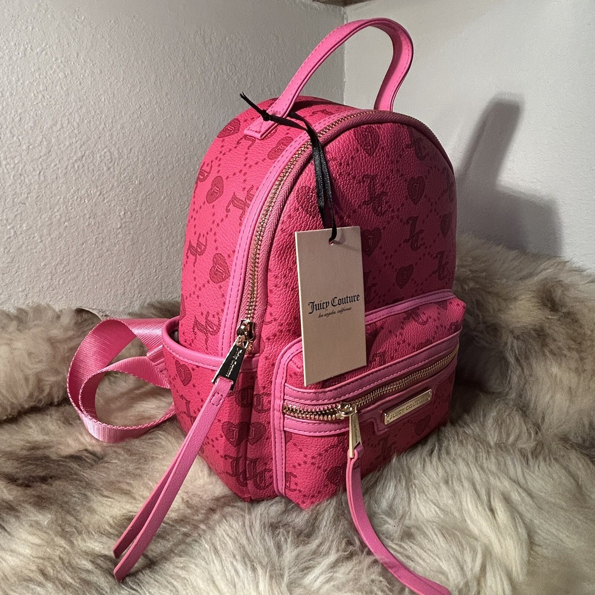 NWT Red Juicy Couture Bestseller Rosie Mini Backpack Juicy Couture Rosie Mini Backpack Strawberry Chestnut/Red  main image 4