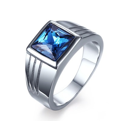 Anello Royal Con Zircone Blu - Italia - Foto 11