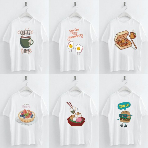 Women Harajuku Food Printed T-shirt 