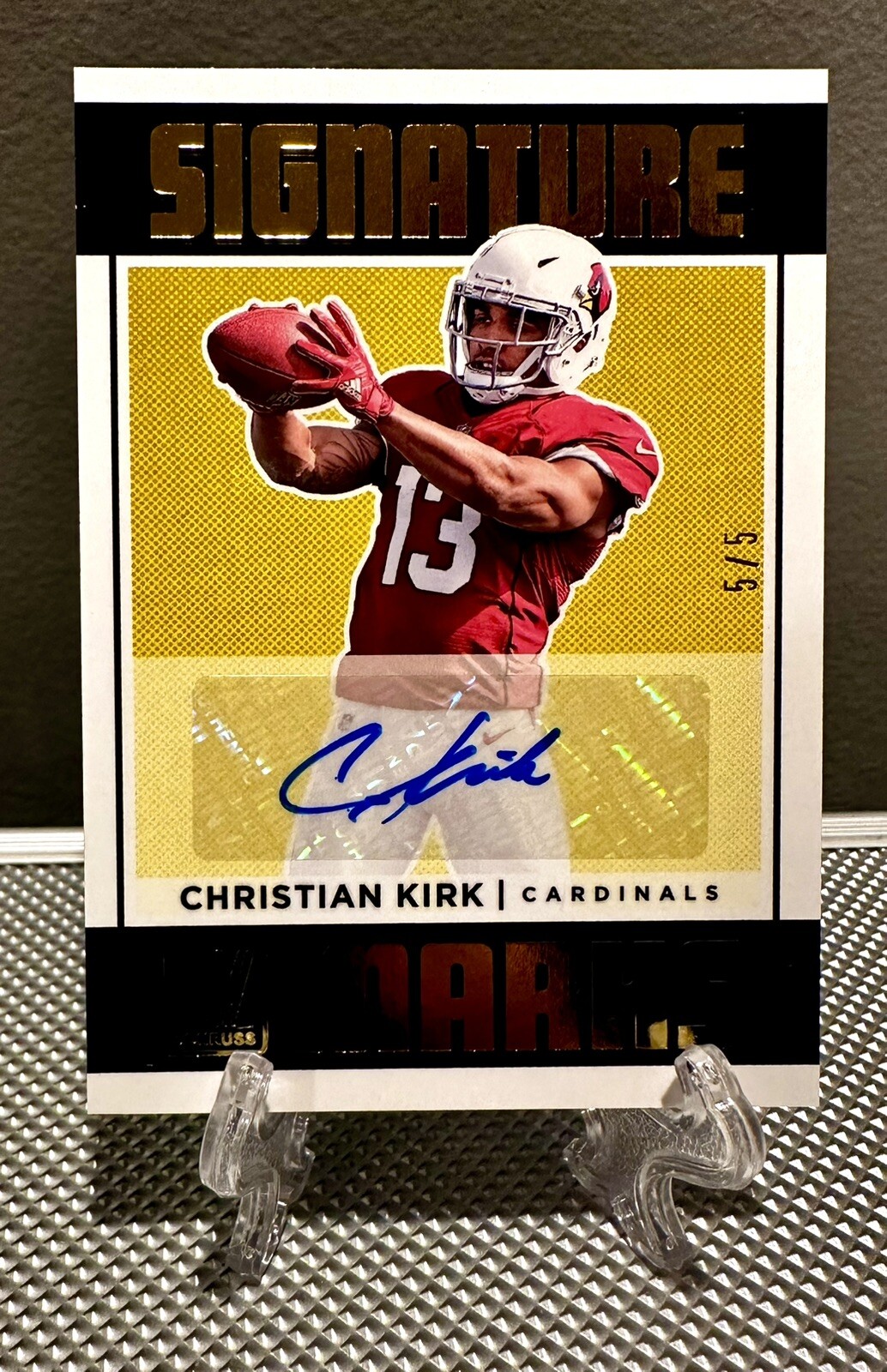 2018 Donruss CHRISTIAN KIRK #/5 SSP Auto Signature Marks Rookie RC🔥Texans