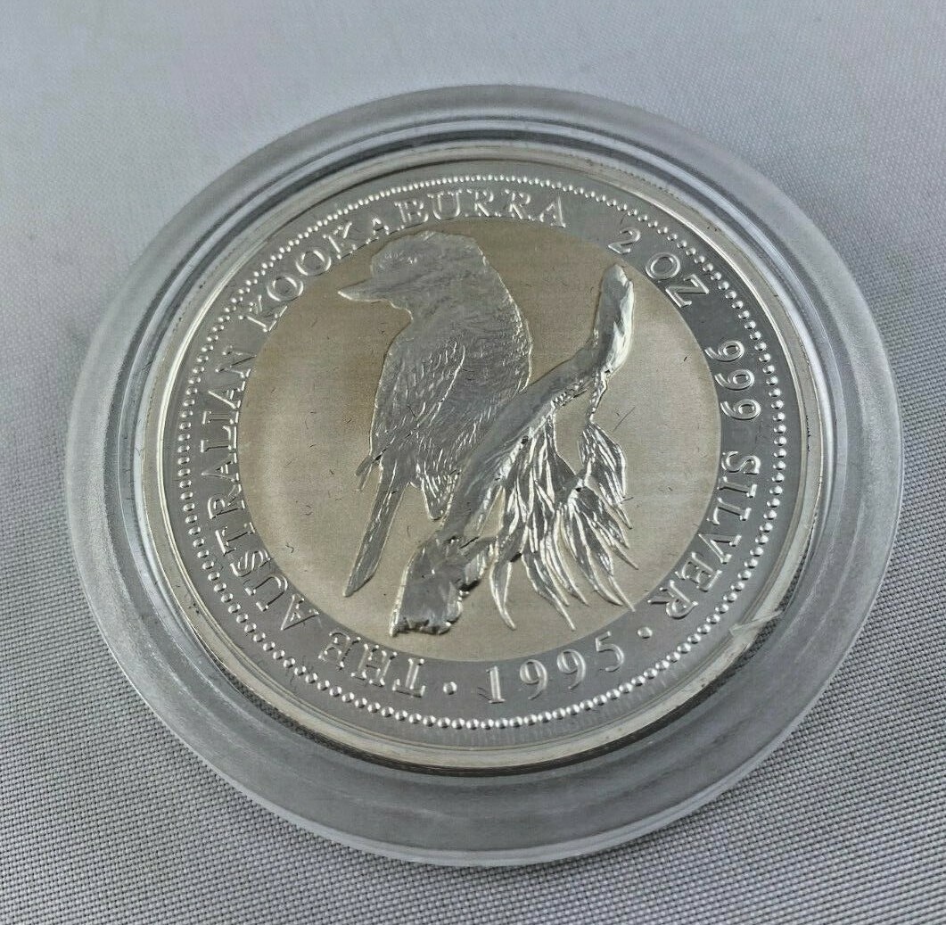 銀貨　2オンス　KOOKABURRA　1995年　オーストラリア　重さ約62㌘ 銀貨 2オンス KOOKABURRA 1995年 オーストラリア 重さ約62