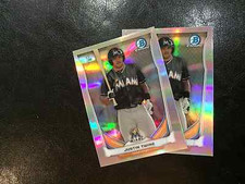 2014 Bowman Draft CDP41 Justin Twine 2 count all chrome Refractor lot Marlins
