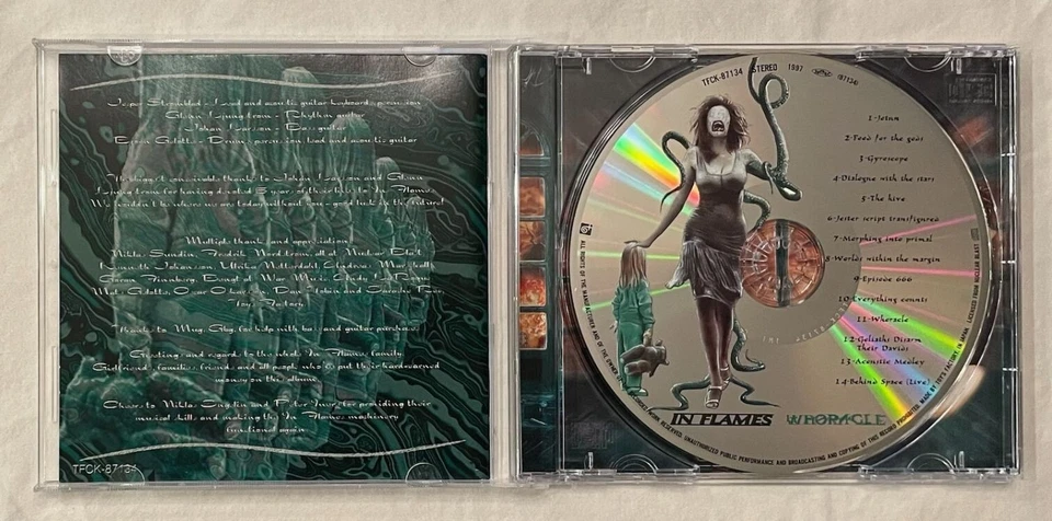 In Flames - Whoracle + 3 Bonus Trks (Japan First Press CD + Sticker) TFCK-87134 — 第 3/4 张图片