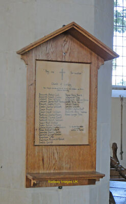 Photo 12x8 (A4) The Roll of Honour at Lindsey  c2015