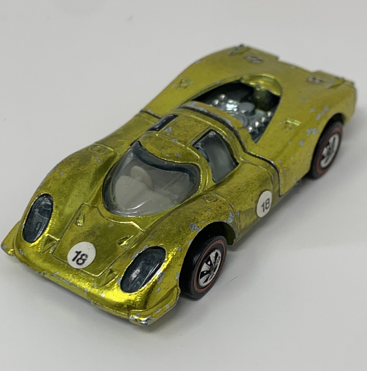 1969 Hot Wheels Redline Grand Prix Porsche 917 Spectraflame Yellow