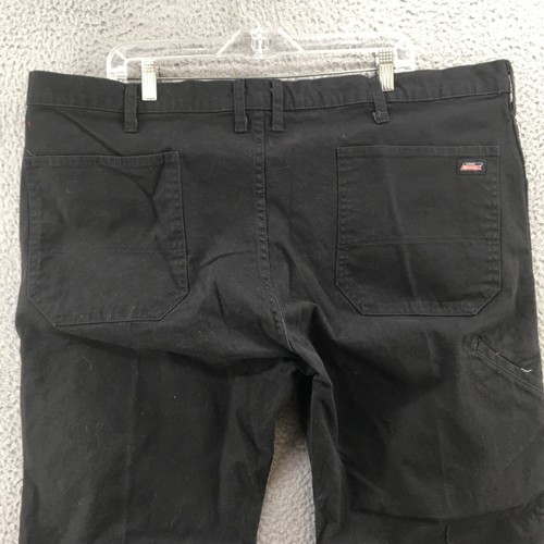 Dickies Straight Leg Jeans Mens 42x30 (actual 44x30) Black Denim Mid Rise Zip - Picture 11 of 16