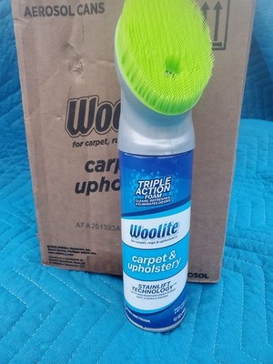 6 Pack Woolite CARPET UPHOLSTERY Foam Cleaner Odor Stain Remover w/ Brush