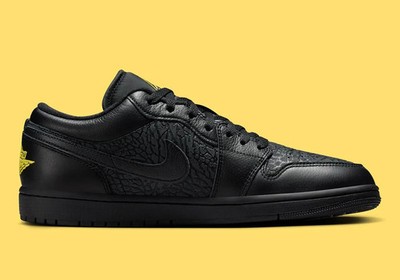 Nike Air Jordan 1 Low SE Shoes Black Anthracite Tour Yellow IM6568