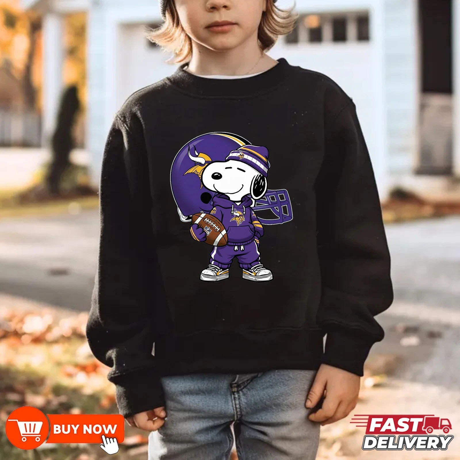 Minnesota Vikings Football Sweatshirt