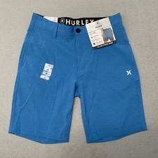 Hurley All Day Hybrid Shorts Sz 30 Blue Quick Dry 4-Way Stretch Reflective NEW