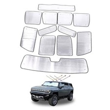Windshield Sun Shade Compatible with 2024 Hummer EV SUV Full Window Sun Shade