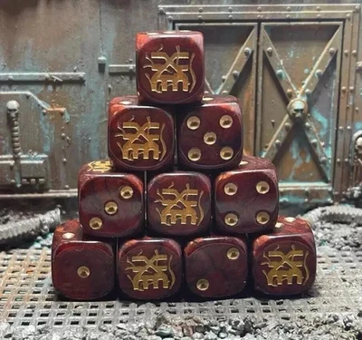 DA SCRAPYARD ORK God of blood, Custom Inspired Dice, ideal for Tabletop Games