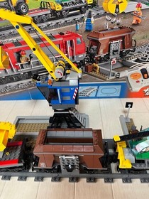 LEGO City Heavy-Haul Train 60098 In 2015 Used Retired W/Manual & Box As Is