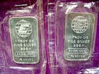 2 troy oz ENGELHARD .999  fine UNC SILVER BAR ~ SEALED PLASTIC CASE ~ FREE SHIP