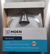 MOEN Banbury Wall Mounted Towel Ring in Spot Resist Brushed Nickel