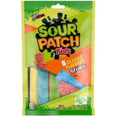 6x Sour Patch Kids Strips Candy Pack Sweet Treats Bulk Lot 3.5oz