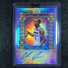2024-25 Topps Chrome NBL CEDRIC JACKSON All-Time Greats Auto Refractor #CJ (M)