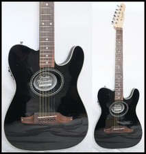 Fender Telecoustic Acoustic-Electric Guitar Black 2014 Japan Limited