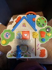 1985 Fisher Price Crib Busy Box Activity Center with Straps Clean in Great Cond