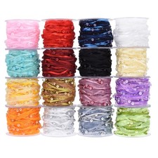 Elegant Organza Ribbon Pearls Trim For Wedding Craft and Wedding ecorations
