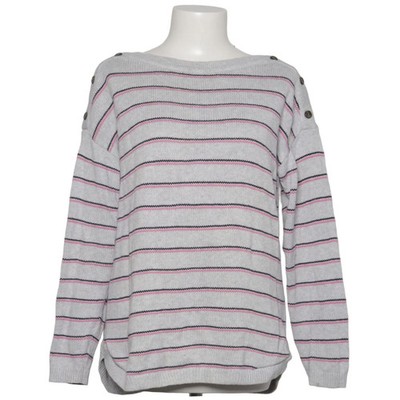 Max Studio, Strickpullover, Größe: L, Grau/Pink/Schwarz, Baumwolle #AHJ